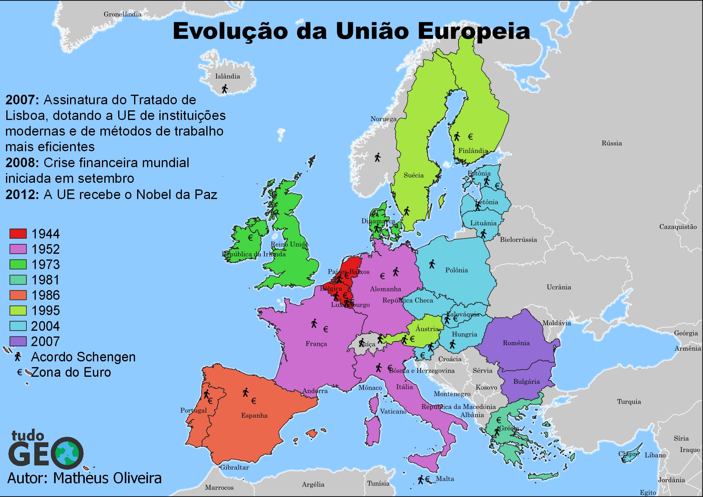 Conheça A História Da União Europeia Através De Mapas - TudoGeo